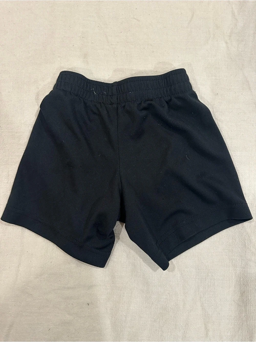 Nike Black Kids Shorts with White Swoosh